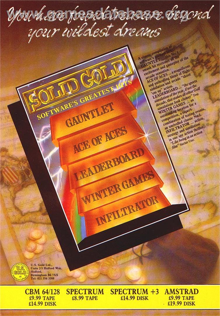 Solid Gold - Commodore 64 - Artwork - Advert
