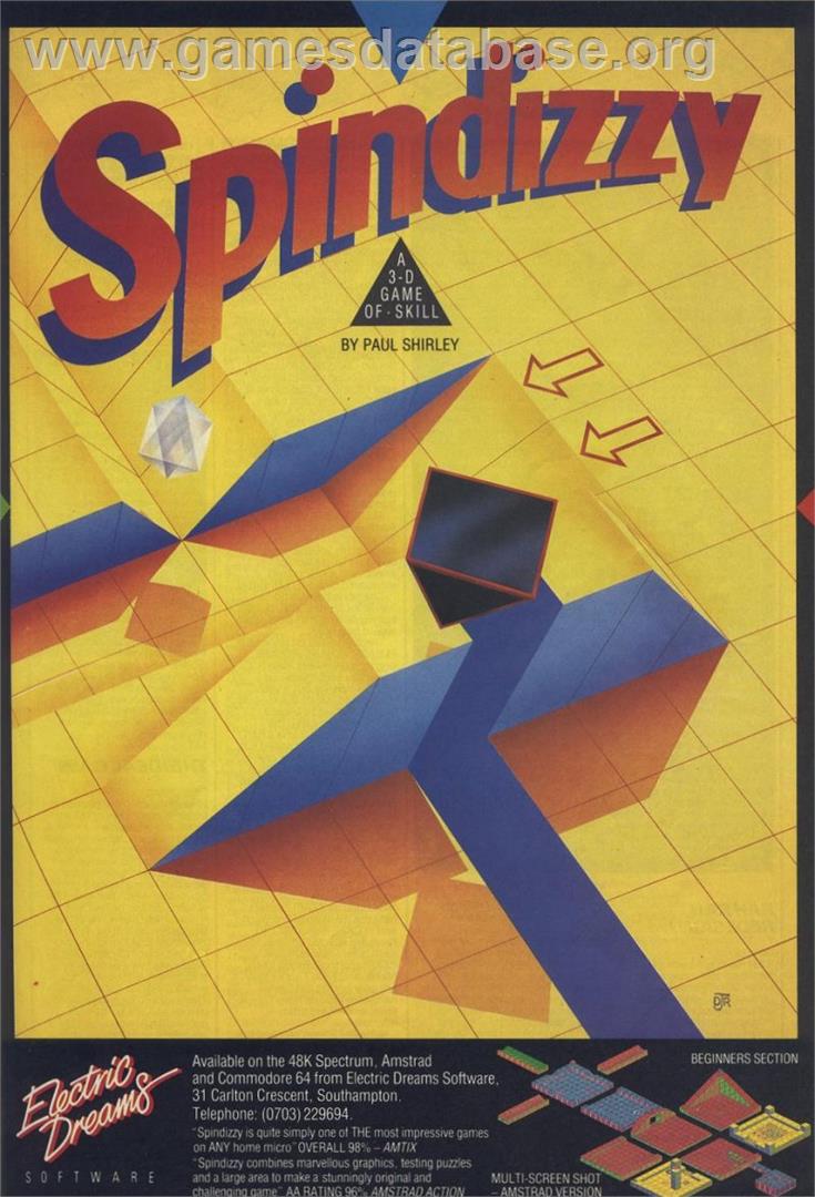 Spindizzy - Sinclair ZX Spectrum - Artwork - Advert