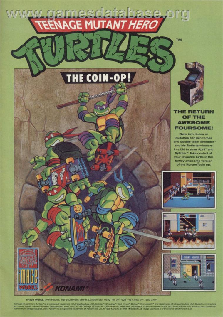 Teenage Mutant Ninja Turtles II: The Arcade Game - Sinclair ZX Spectrum - Artwork - Advert