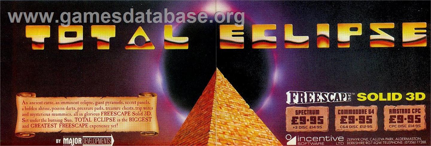 Total Eclipse - Sinclair ZX Spectrum - Artwork - Advert
