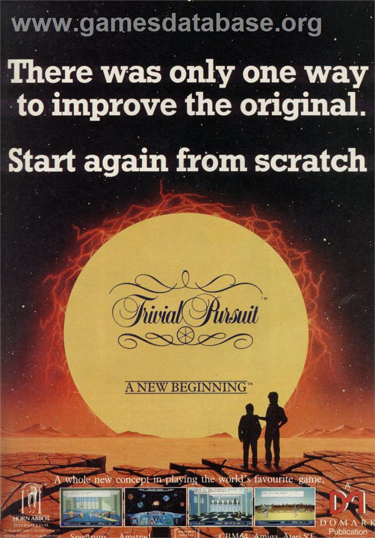 Trivial Pursuit 2: A New Beginning - Sinclair ZX Spectrum - Artwork - Advert