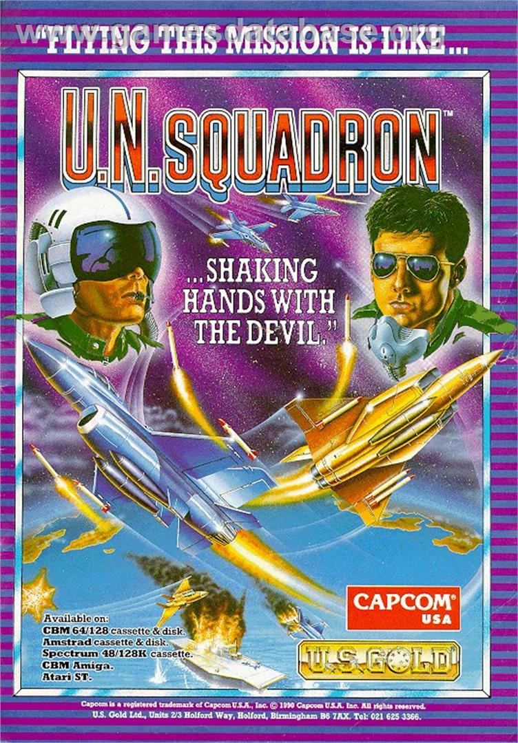 U.N. Squadron - Sinclair ZX Spectrum - Artwork - Advert