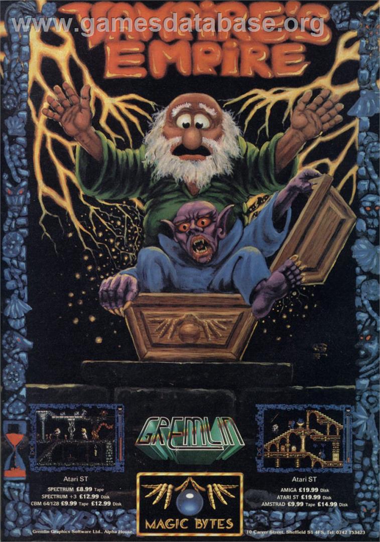 Vampire's Empire - Atari ST - Artwork - Advert