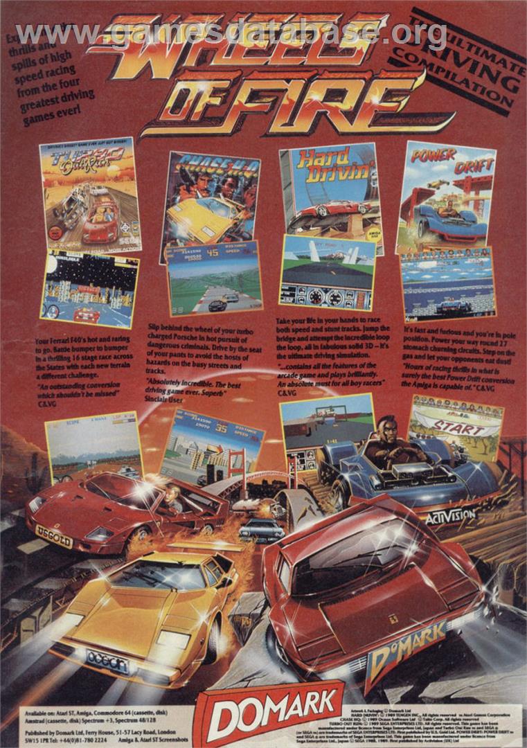 Wheels of Fire - Sinclair ZX Spectrum - Artwork - Advert