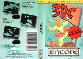 Box cover for 3DC on the Sinclair ZX Spectrum.