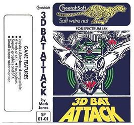 Box cover for 3D Bat Attack on the Sinclair ZX Spectrum.