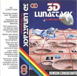 Box cover for 3D Lunattack on the Sinclair ZX Spectrum.