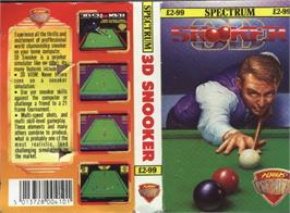 Box cover for 3D Snooker on the Sinclair ZX Spectrum.