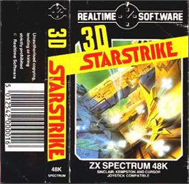 Box cover for 3D Starstrike on the Sinclair ZX Spectrum.