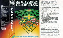 Box cover for 3D Strategy on the Sinclair ZX Spectrum.
