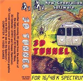 Box cover for 3D Tunnel on the Sinclair ZX Spectrum.