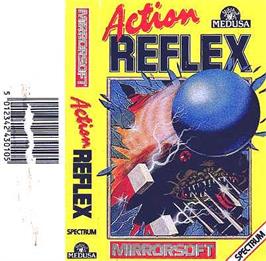 Box cover for Action Reflex on the Sinclair ZX Spectrum.