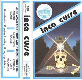 Box cover for Adventure B: Inca Curse on the Sinclair ZX Spectrum.