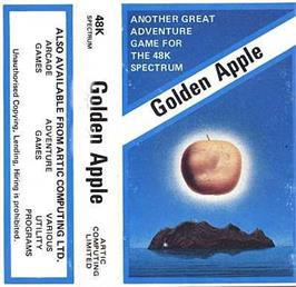 Box cover for Adventure E: The Golden Apple on the Sinclair ZX Spectrum.