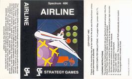 Box cover for Airliner on the Sinclair ZX Spectrum.