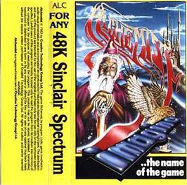 Box cover for Alchemist on the Sinclair ZX Spectrum.