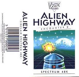 Box cover for Alien Highway: Encounter 2 on the Sinclair ZX Spectrum.