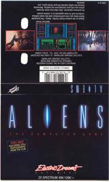 Box cover for Aliens: The Computer Game on the Sinclair ZX Spectrum.