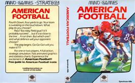 Box cover for American Football on the Sinclair ZX Spectrum.
