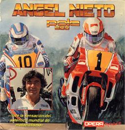 Box cover for Angel Nieto Pole 500 on the Sinclair ZX Spectrum.
