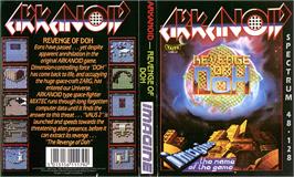 Box cover for Arkanoid 2: Revenge of Doh on the Sinclair ZX Spectrum.