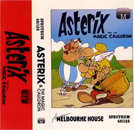 Box cover for Asterix and the Magic Cauldron on the Sinclair ZX Spectrum.