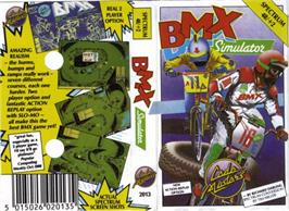 Box cover for BMX Simulator on the Sinclair ZX Spectrum.