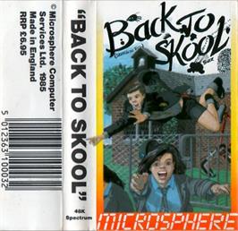 Box cover for Back to Skool on the Sinclair ZX Spectrum.