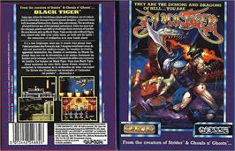 Box cover for Black Tiger on the Sinclair ZX Spectrum.