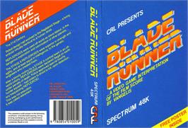 Box cover for Blade Runner on the Sinclair ZX Spectrum.