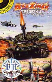 Box cover for Blazing Thunder on the Sinclair ZX Spectrum.