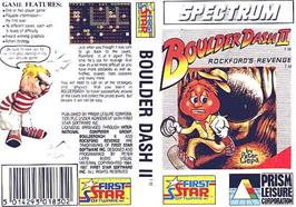 Box cover for Boulderdash II: Rockford's Revenge on the Sinclair ZX Spectrum.