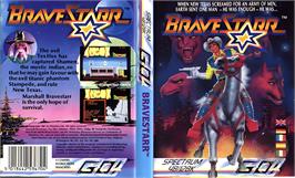 Box cover for BraveStarr on the Sinclair ZX Spectrum.