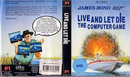 Box cover for Live and Let Die on the Sinclair ZX Spectrum.