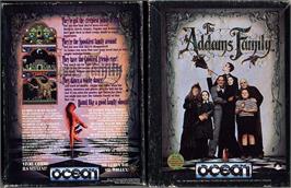 Box cover for The Addams Family on the Sinclair ZX Spectrum.