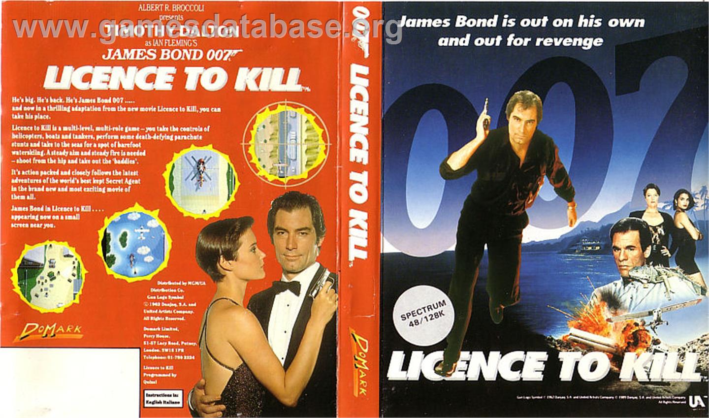 007: Licence to Kill - Sinclair ZX Spectrum - Artwork - Box