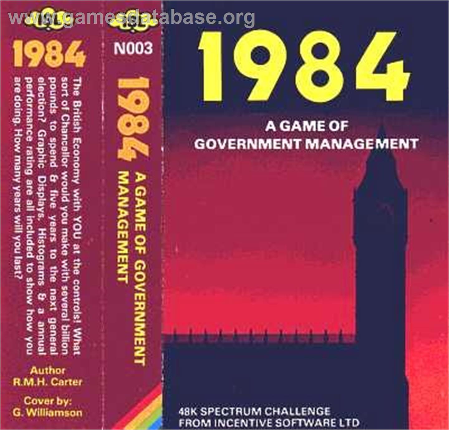 1984: The Game of Government Management - Sinclair ZX Spectrum - Artwork - Box