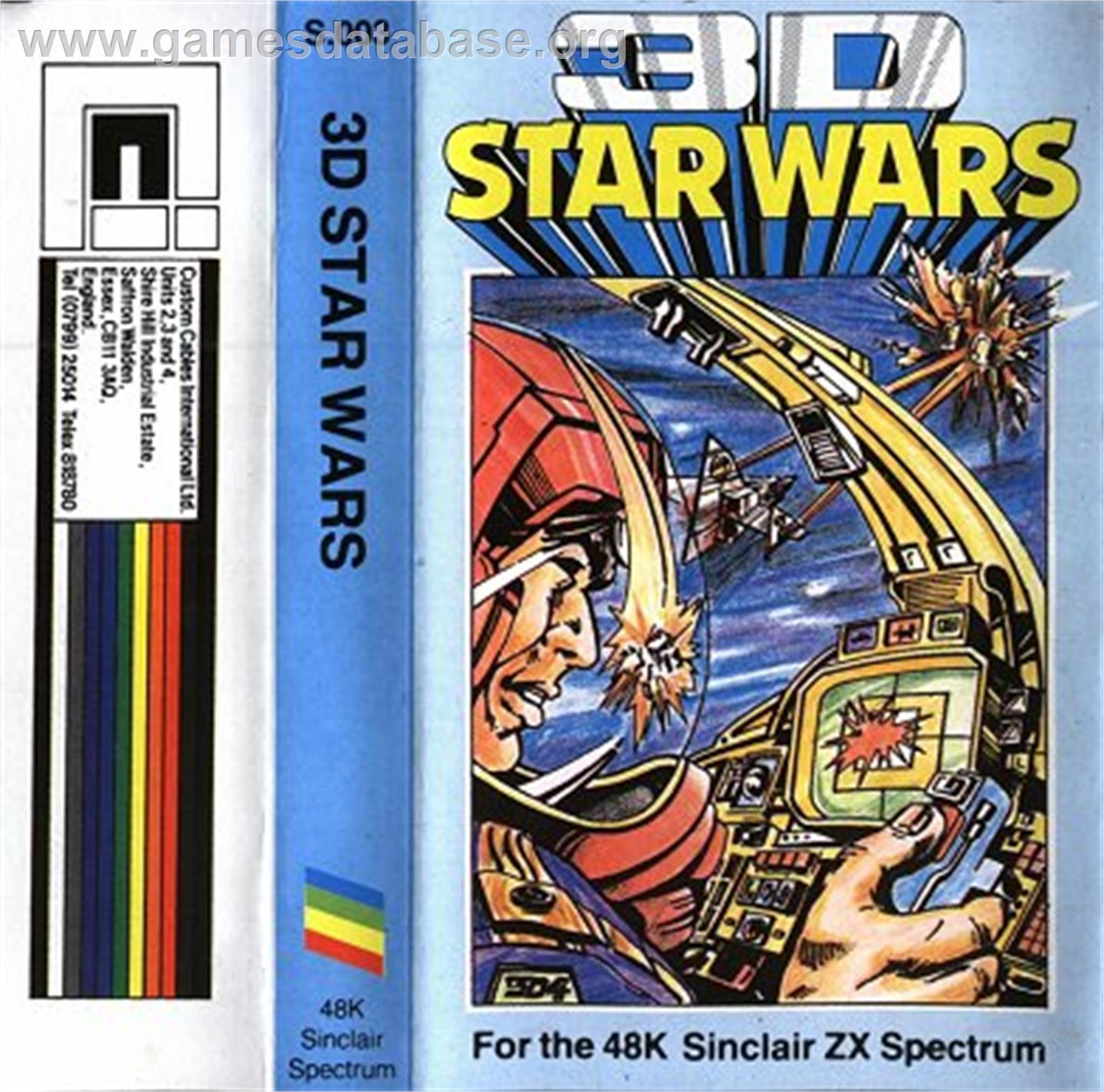 3D Star Wars - Sinclair ZX Spectrum - Artwork - Box