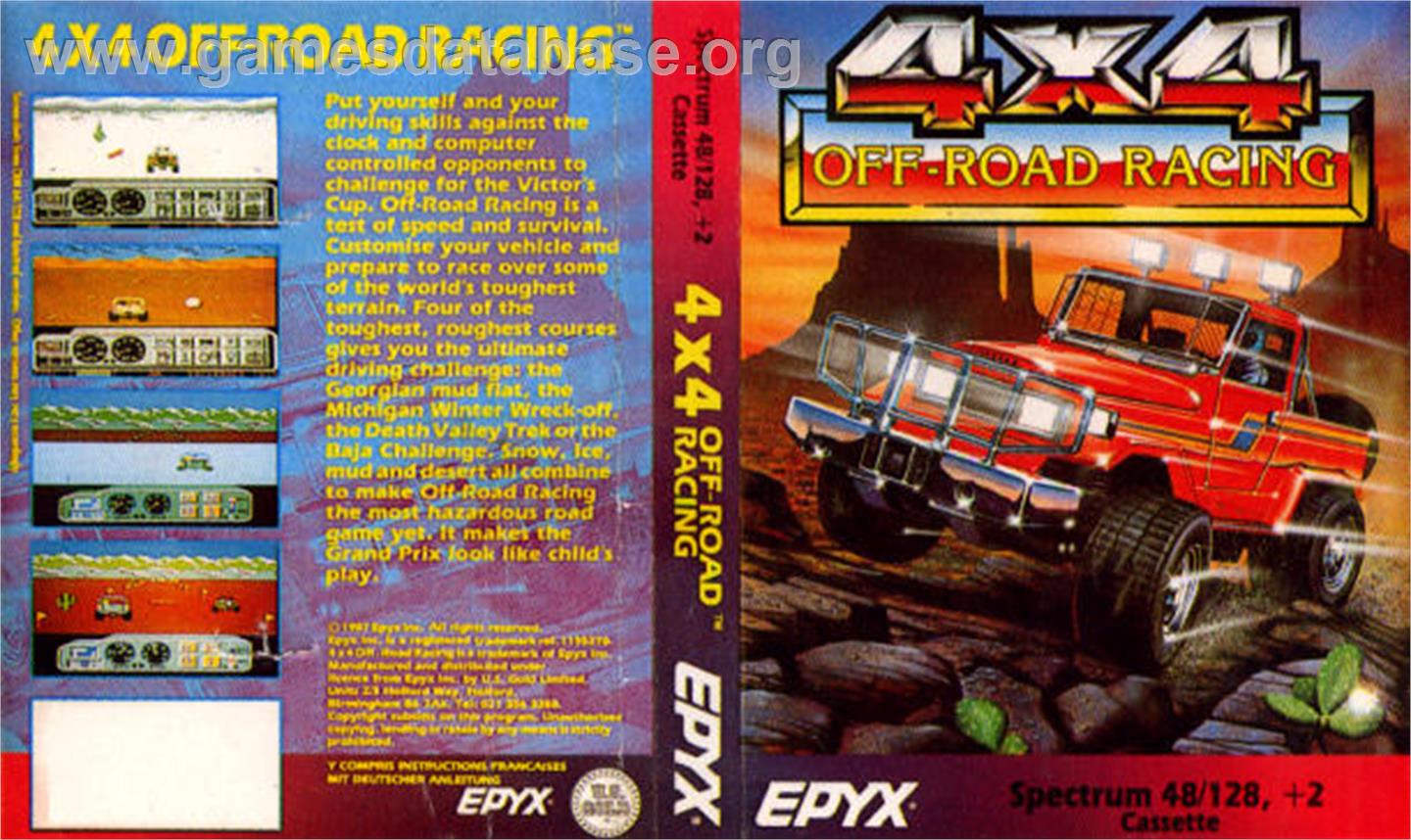 4x4 Off-Road Racing - Sinclair ZX Spectrum - Artwork - Box