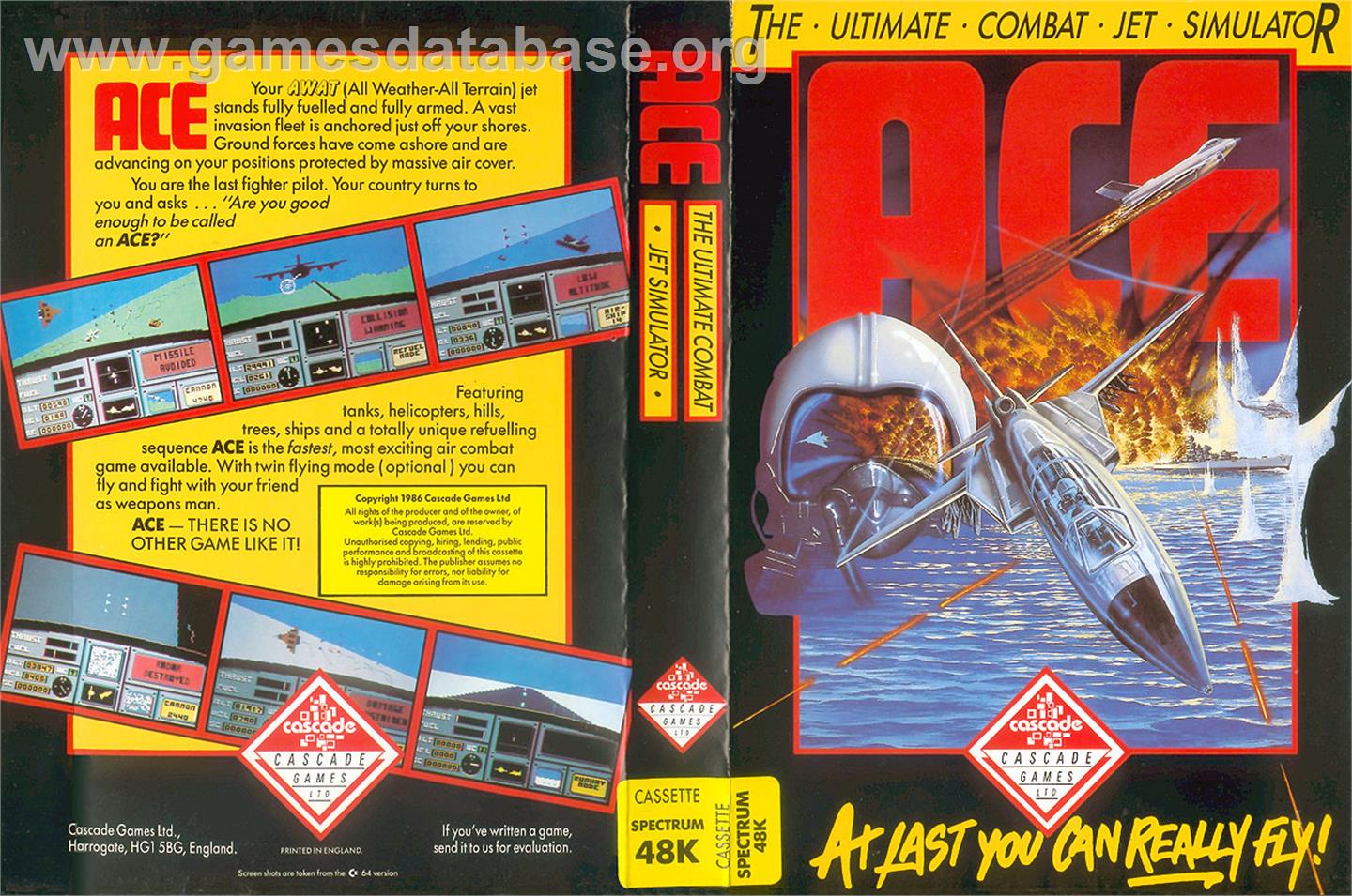 ACE: Air Combat Emulator - Sinclair ZX Spectrum - Artwork - Box