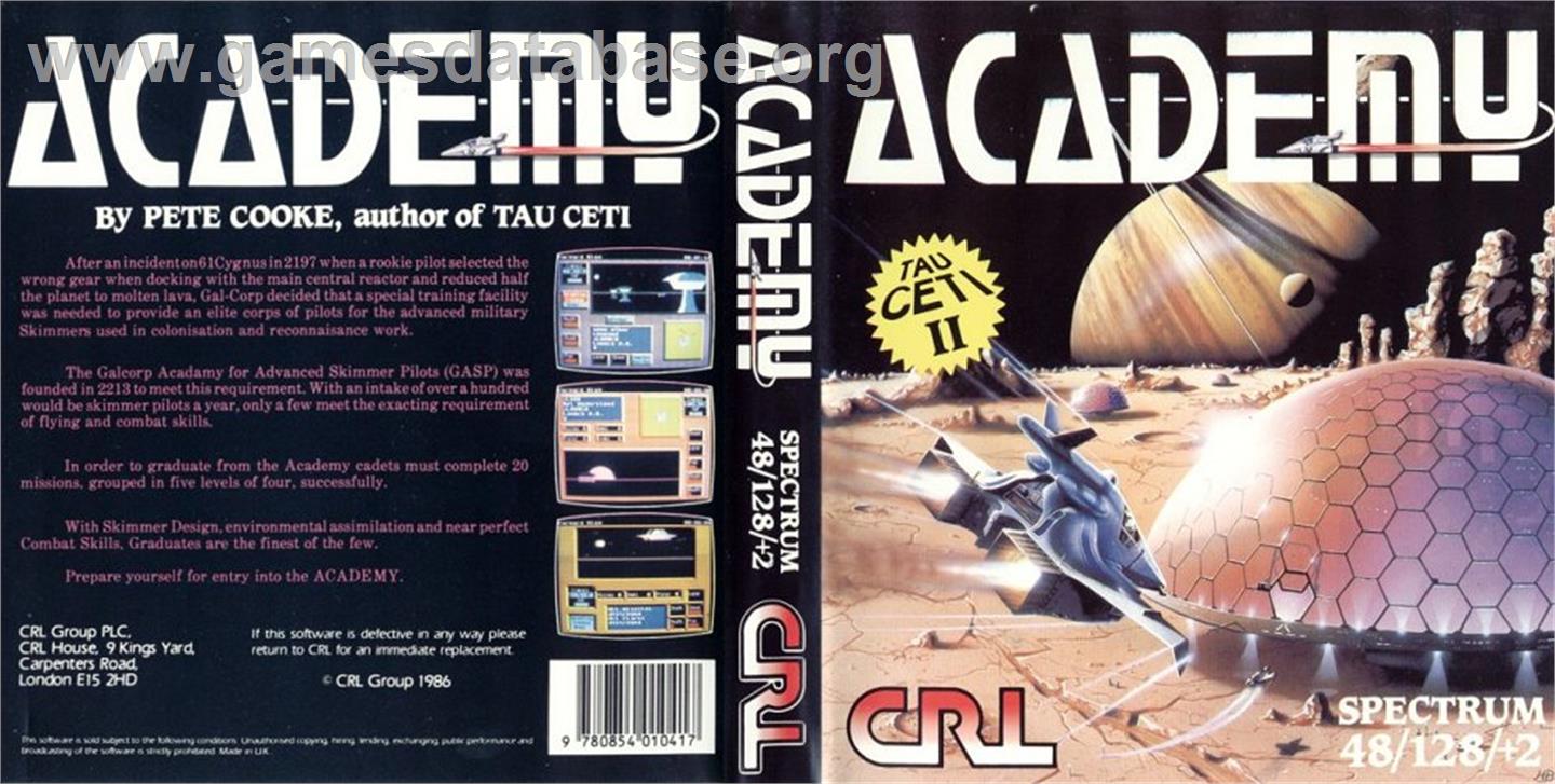 Academy: Tau Ceti II - Sinclair ZX Spectrum - Artwork - Box