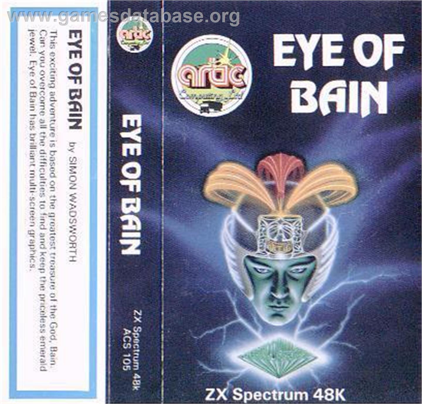 Adventure F: The Eye Of Bain - Sinclair ZX Spectrum - Artwork - Box