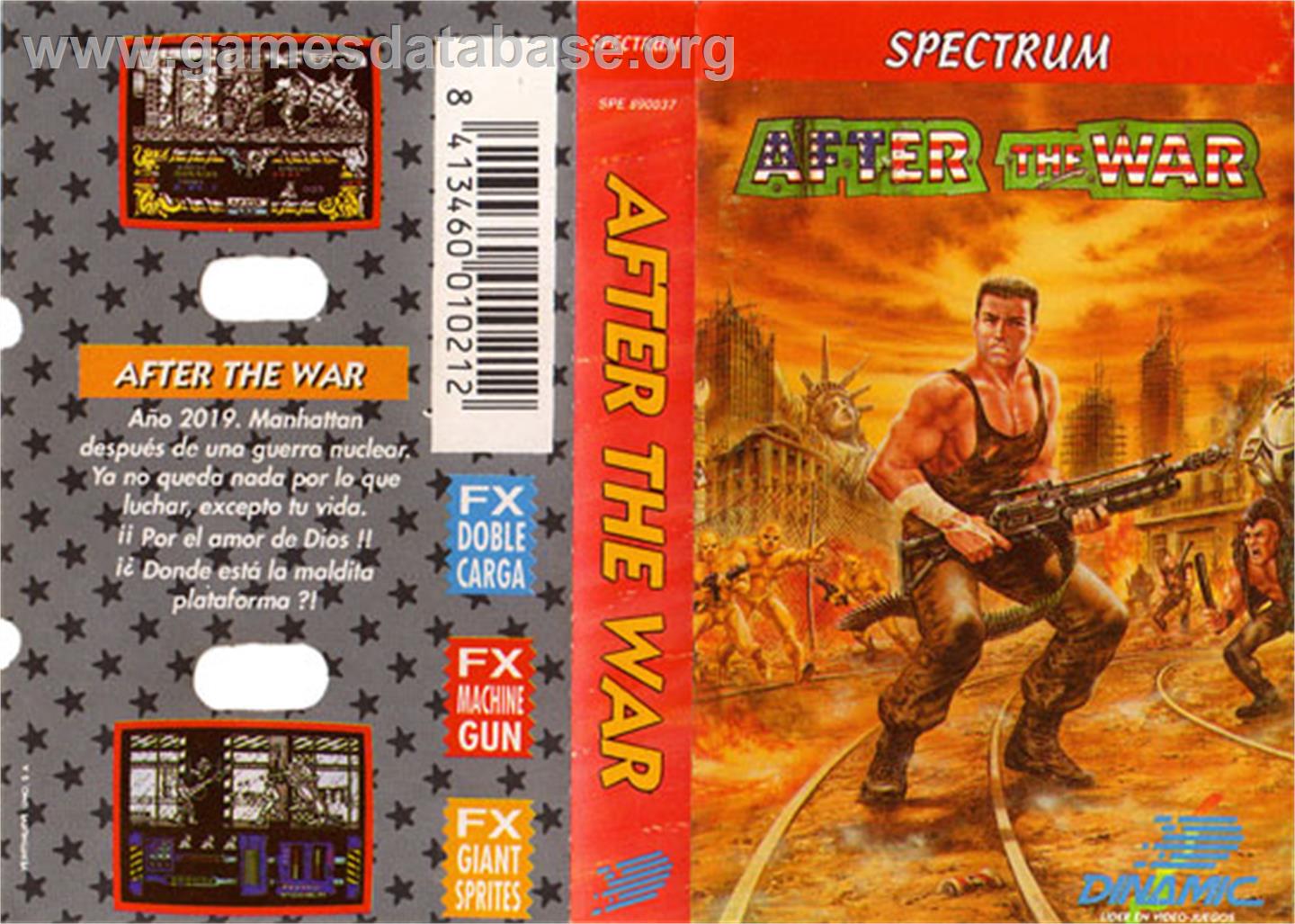 After the War - Sinclair ZX Spectrum - Artwork - Box