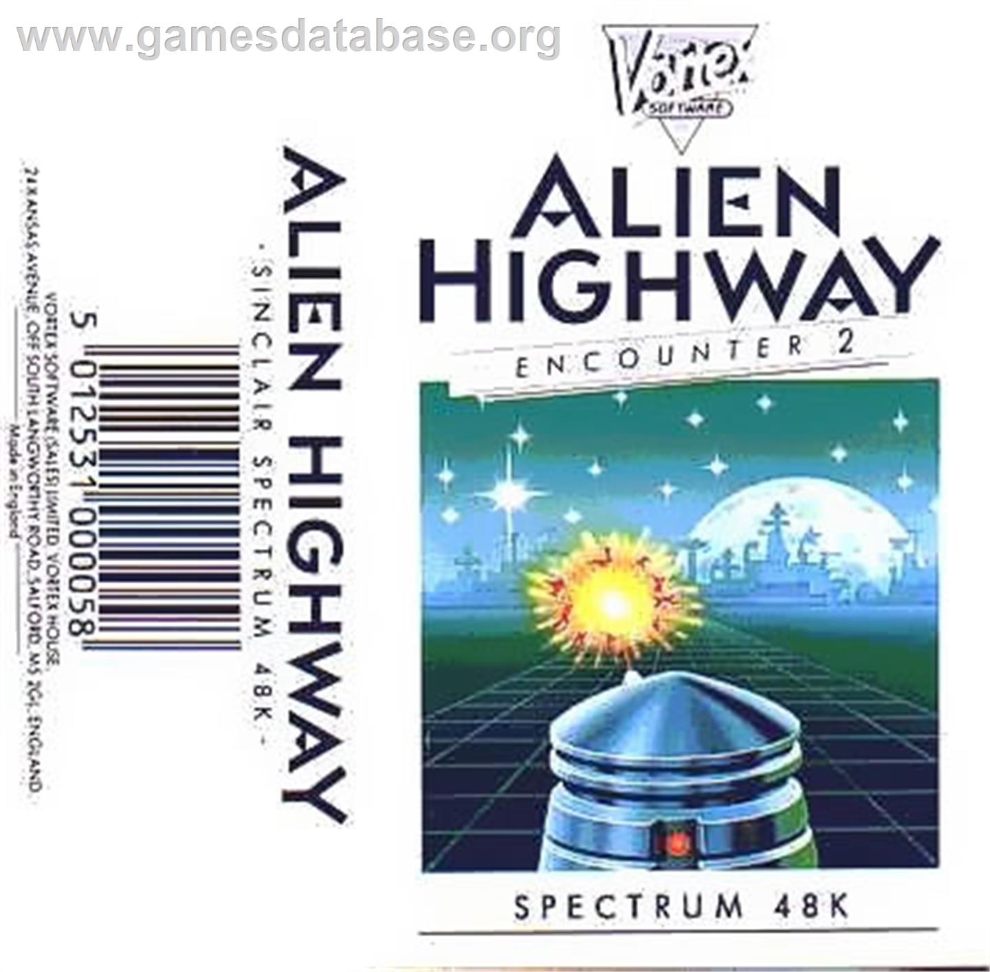 Alien Highway: Encounter 2 - Sinclair ZX Spectrum - Artwork - Box