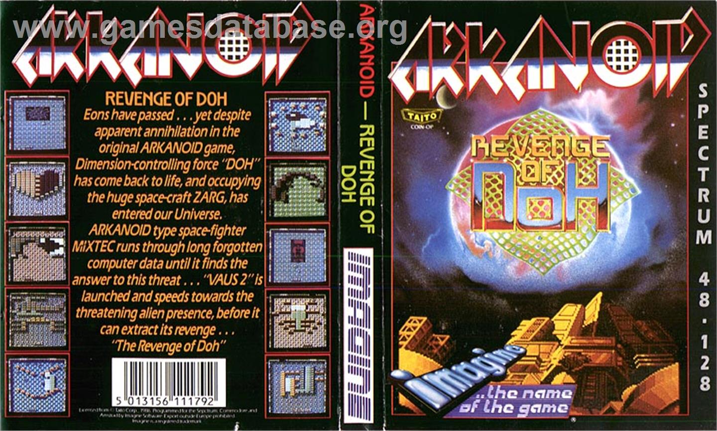 Arkanoid 2: Revenge of Doh - Sinclair ZX Spectrum - Artwork - Box