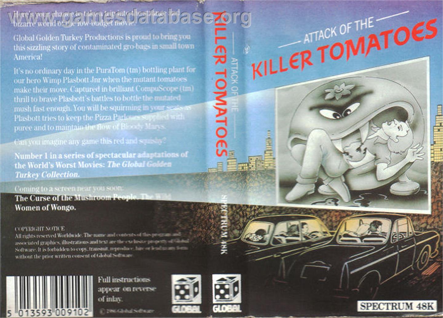 Attack of the Killer Tomatoes - Sinclair ZX Spectrum - Artwork - Box