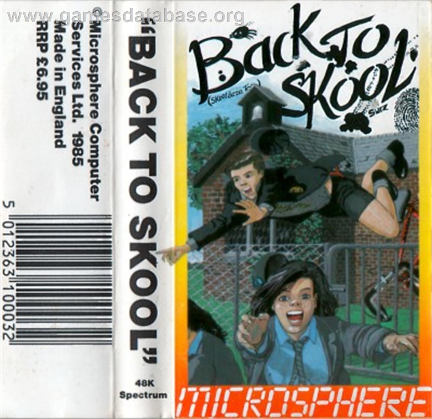 Back to Skool - Sinclair ZX Spectrum - Artwork - Box
