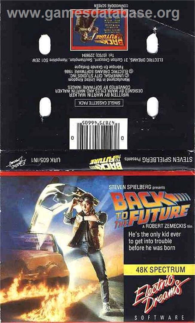 Back to the Future - Sinclair ZX Spectrum - Artwork - Box