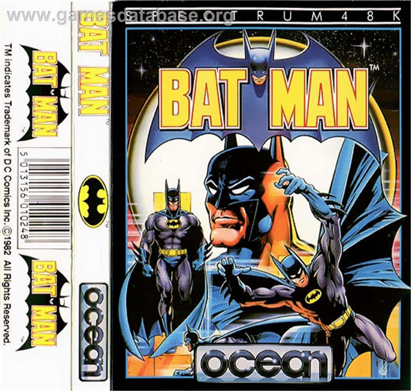Batman: The Caped Crusader - Sinclair ZX Spectrum - Artwork - Box