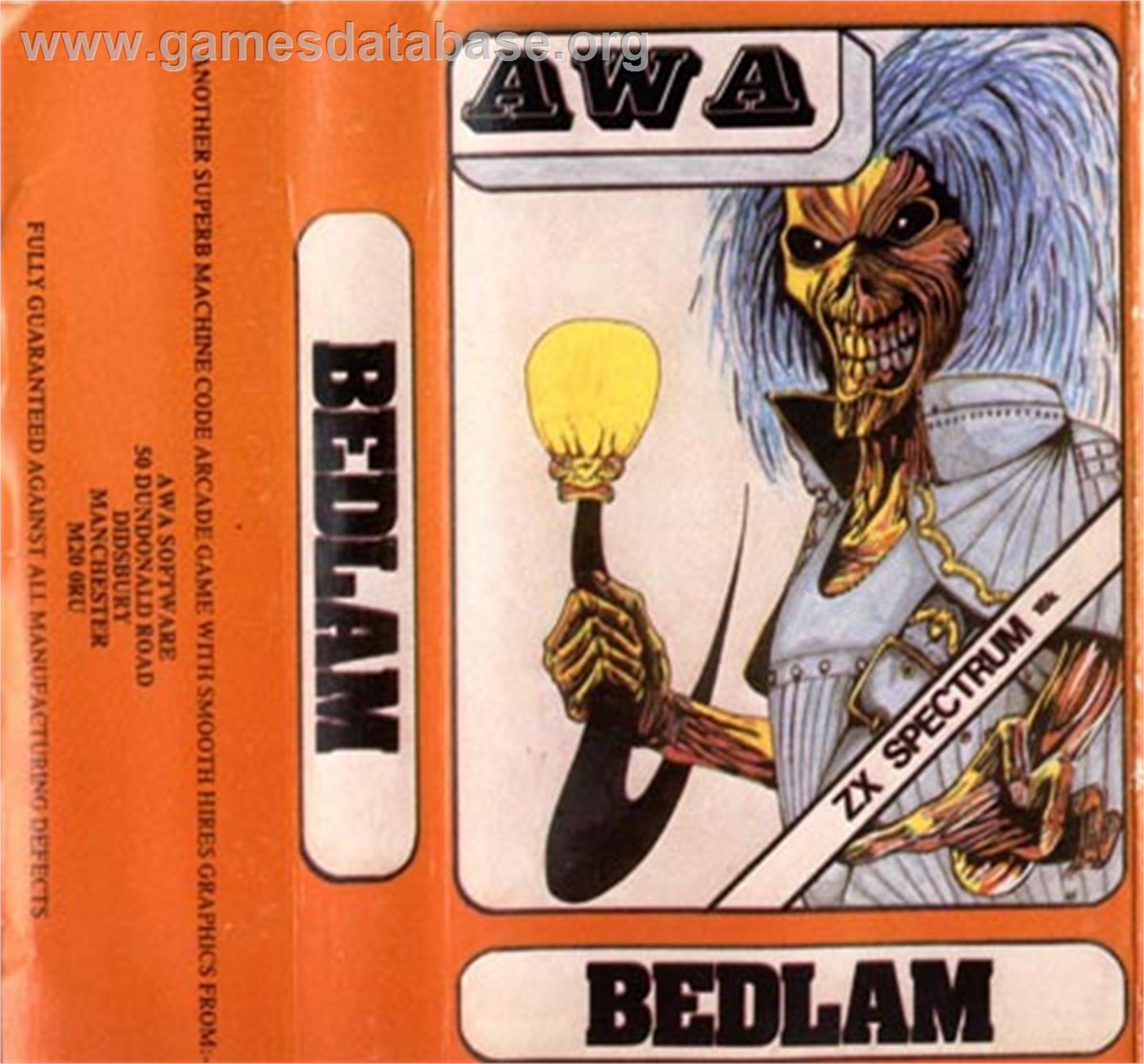 Bedlam - Sinclair ZX Spectrum - Artwork - Box